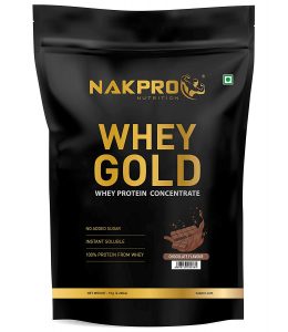 Best whey protein brands in India - NAKPRO GOLD Whey Protein